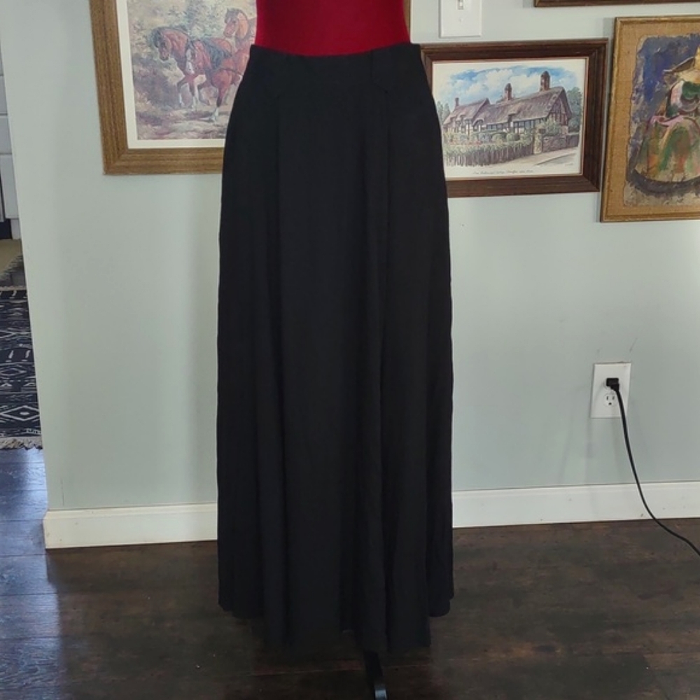Ranch Dressing Black Maxi Skirt